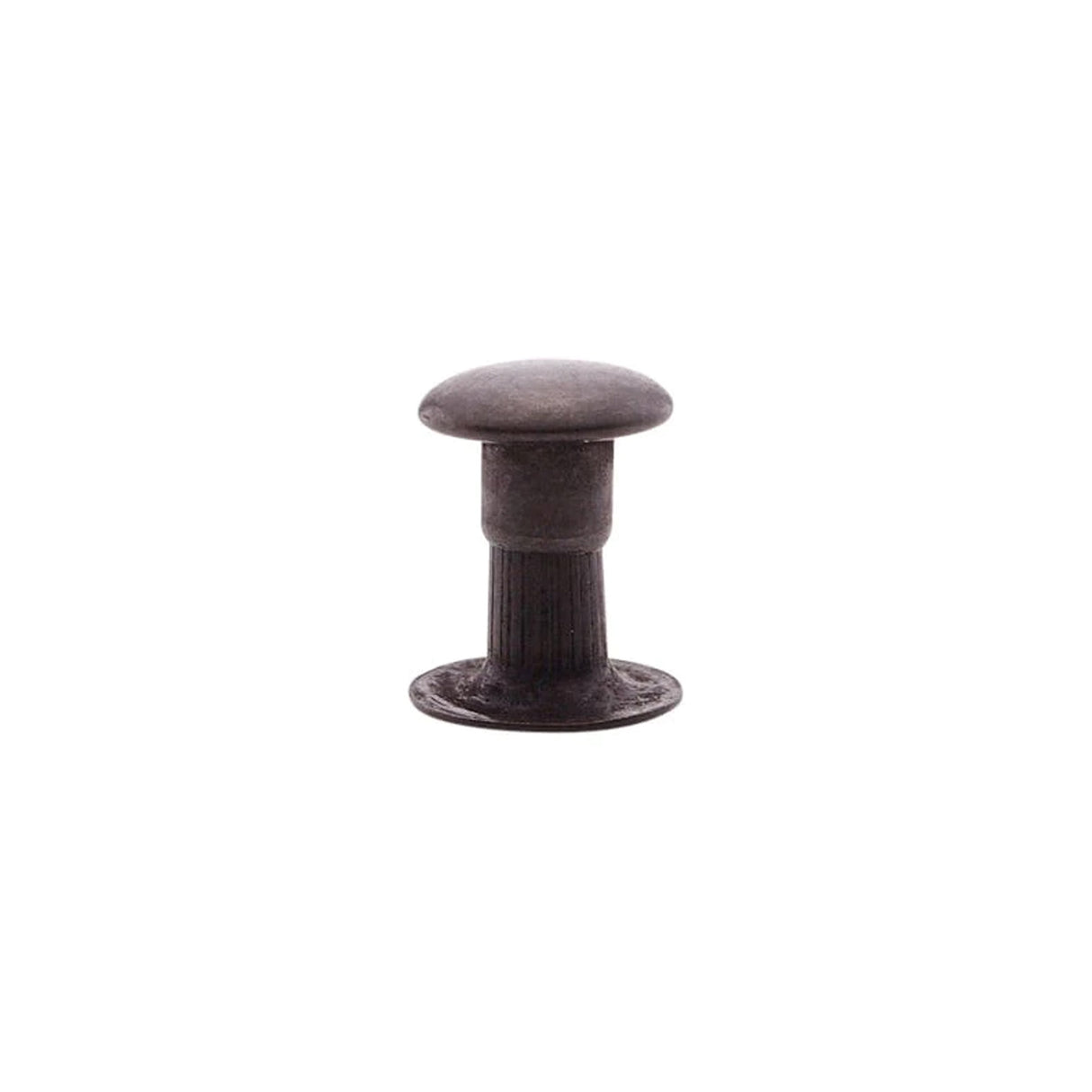 7mm Black, Single Cap Jiffy Rivet, Solid Brass-100ct