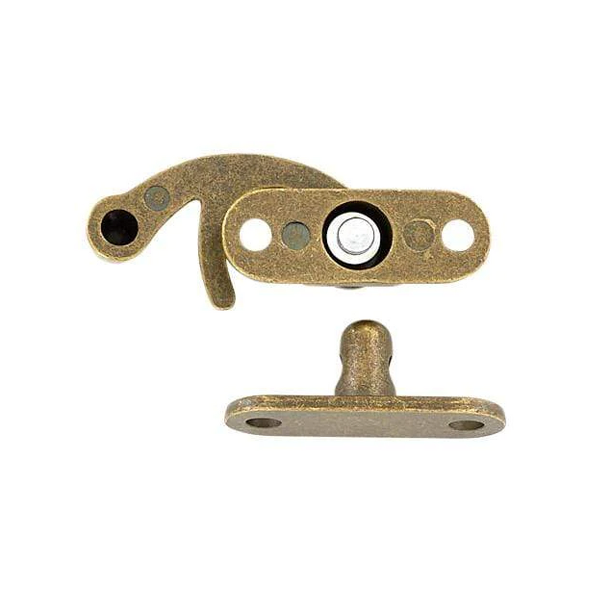 1 1/4" Antique Brass, Swing Lock Clasp, Zinc Alloy