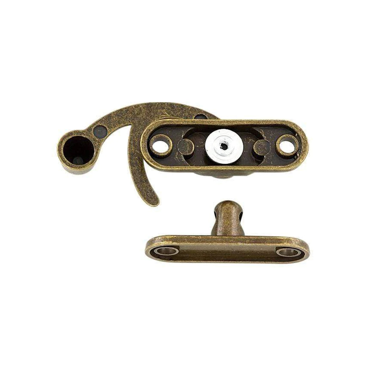 1 3/16" Antique Brass, Swing Lock Clasp, Zinc Alloy