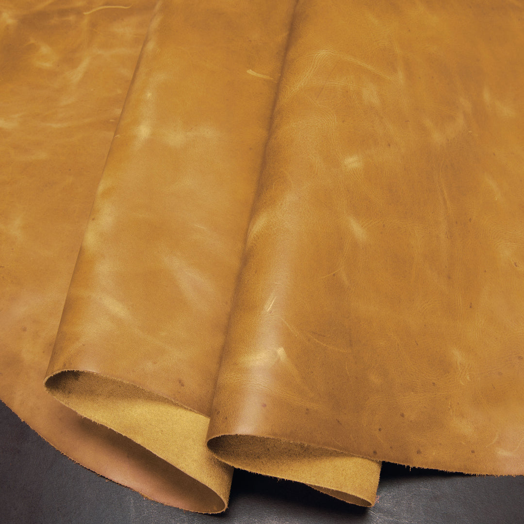 Sample, Redrock Waxy Pull-Up Leather, 3-4 oz.