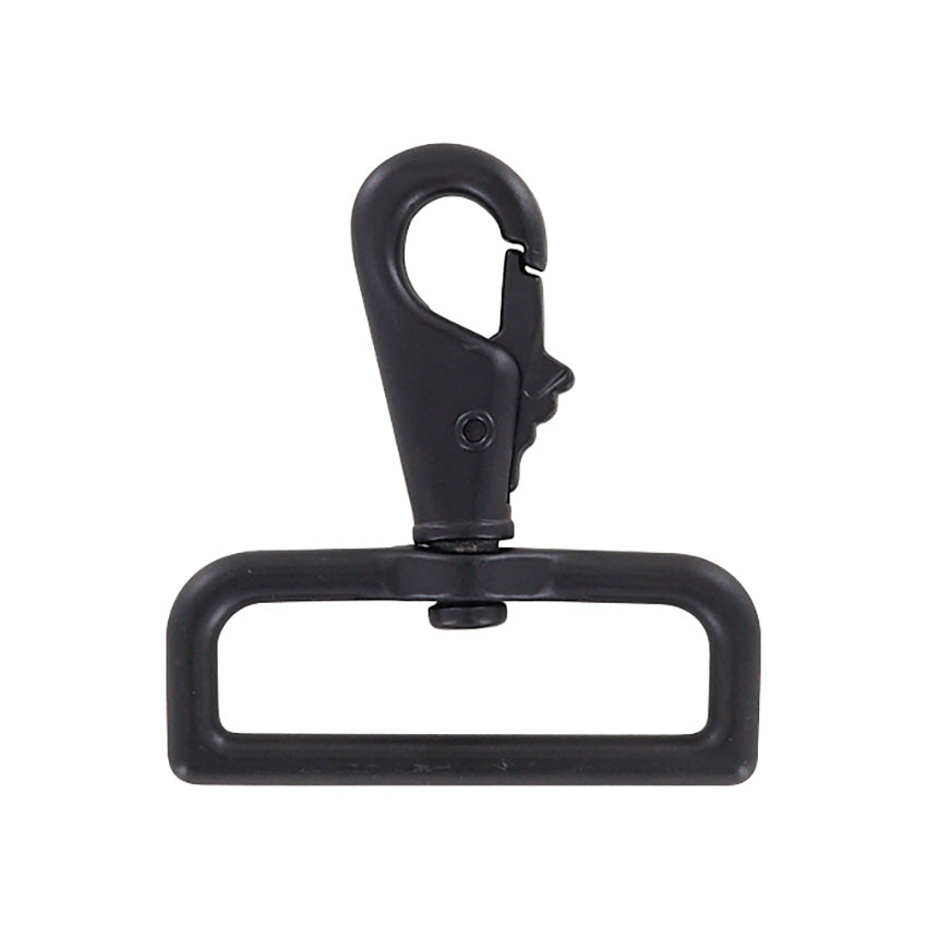 2" Matte Black, Lever Swivel Snap Hook, Zinc Alloy-PK4