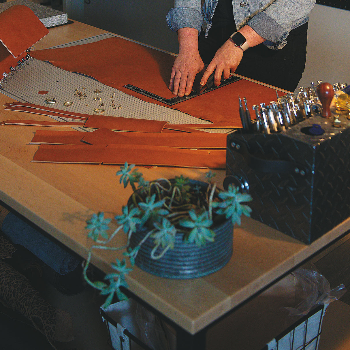 12" x 8" Steel Square with Non-Slip Tape