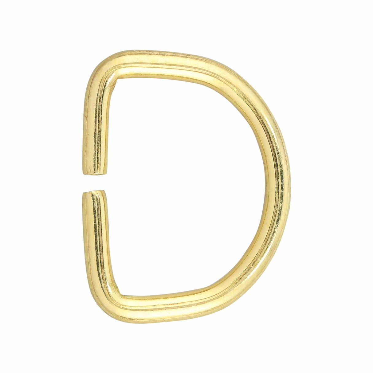 Ohio Travel Bag 1 1/2" Brass, Split D ring, Solid brass, #D-409-SB D-409-SB