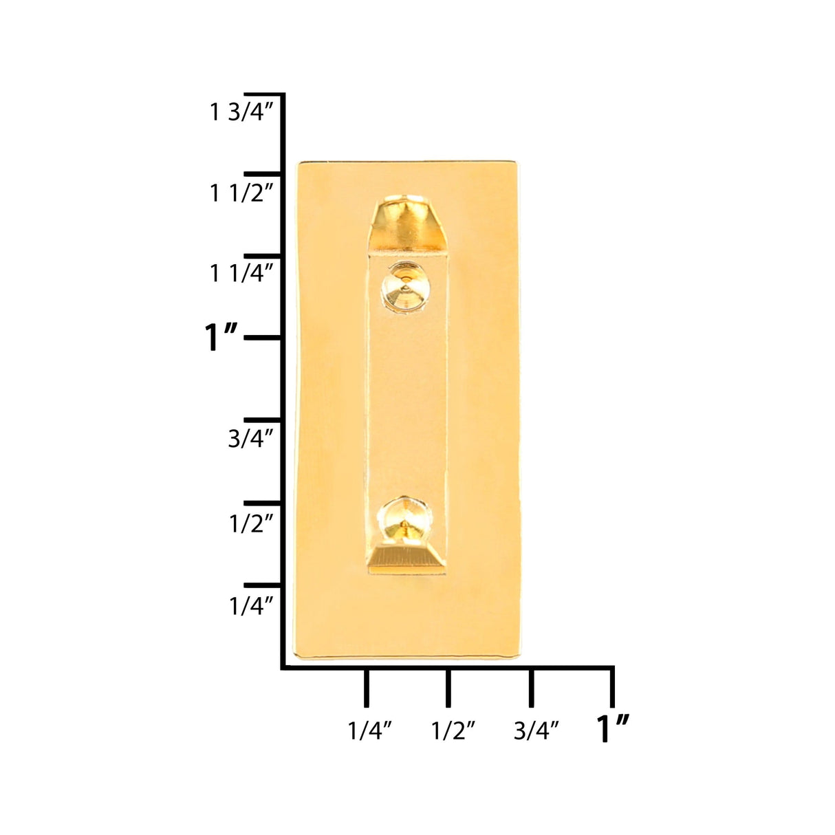 Ohio Travel Bag 1 1/2" Gold, Logo Plate, Zinc Alloy, #P-3249-GOLD P-3249-GOLD