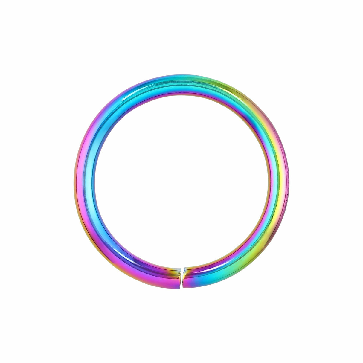Ohio Travel Bag 1 1/2" Iridescent Rainbow, Split O-Ring, Zinc Alloy, #D-421-38-IR D-421-38-IR