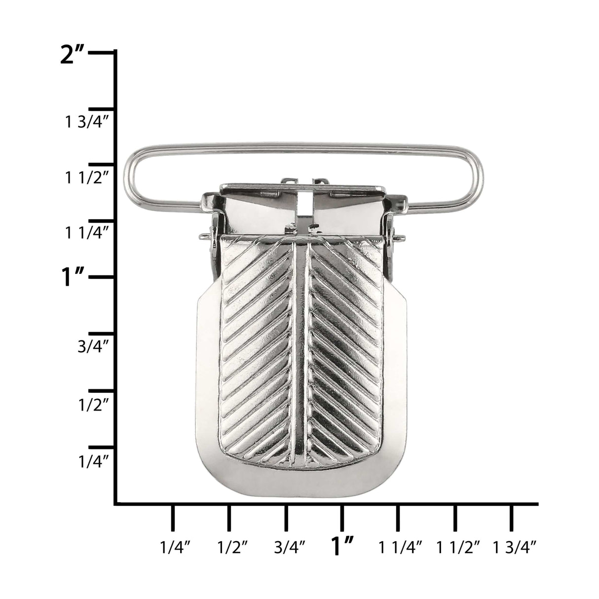 Ohio Travel Bag 1 1/2" Nickel, Suspender Clip, Steel, #C-1269-112-NP C-1269-112-NP