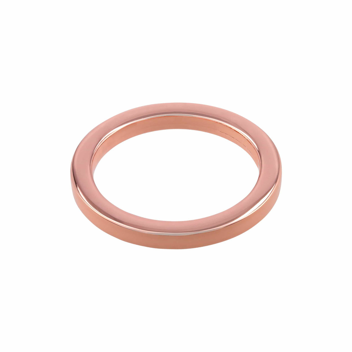 Ohio Travel Bag 1 1/2" Shiny Copper, Cast Flat Round Ring, Zinc Alloy, #P-2551-CPR P-2551-CPR