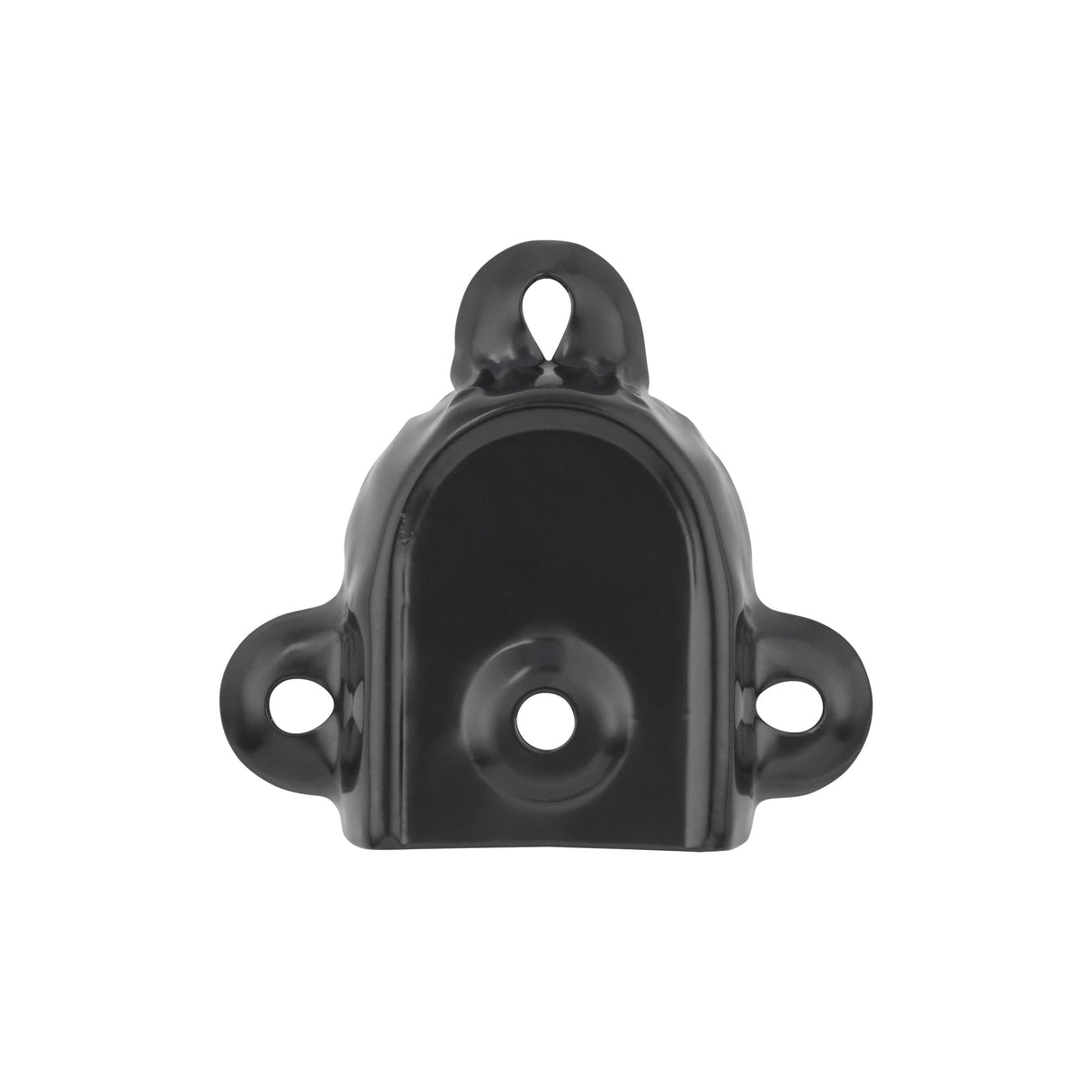 Ohio Travel Bag 1 1/4" Black, Rigid Spade Trunk Handle End Cap, Steel, #G-13-BLK G-13-BLK