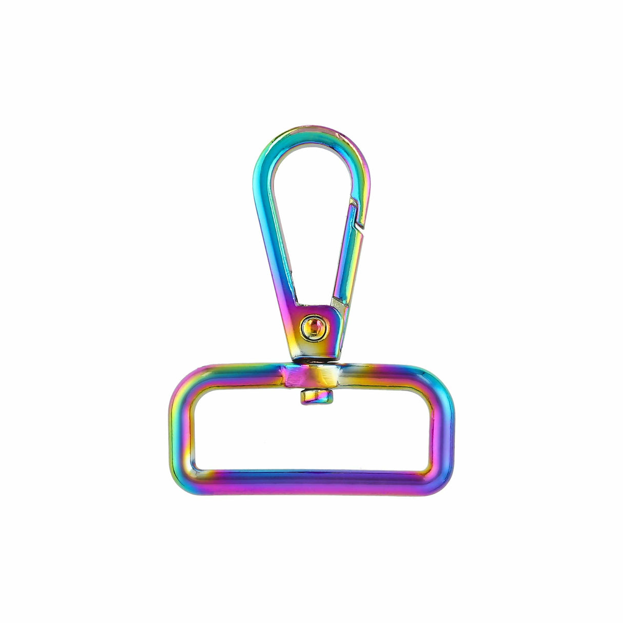 Ohio Travel Bag 1 1/4" Iridescent Rainbow, Lever Swivel Snap, Zinc Alloy, #P-4142-114-IR P-4142-114-IR