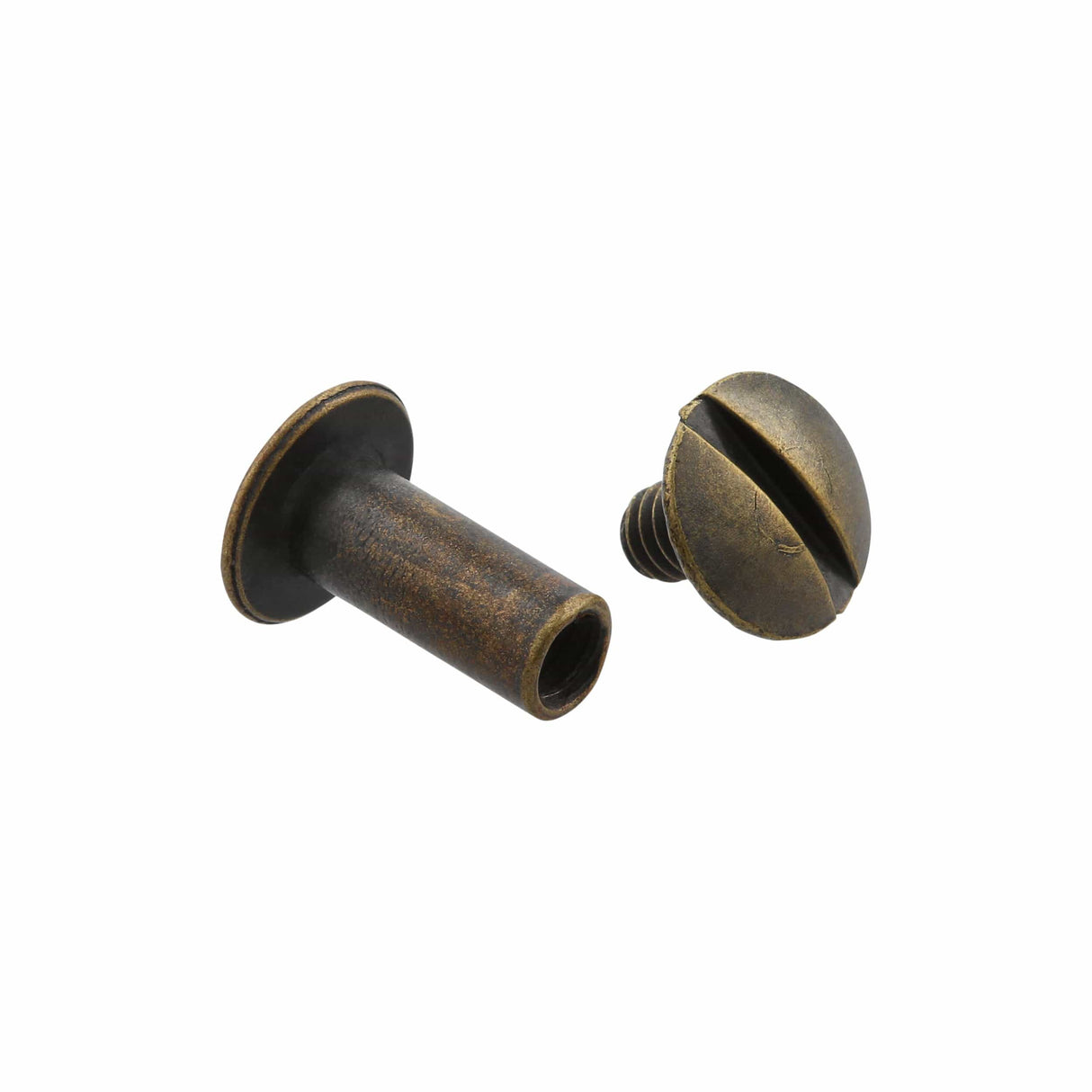 Ohio Travel Bag 1/2" Antique Brass, Chicago Screw, Solid Brass, #L-156-1-2-ANTB L-156-1-2-ANTB