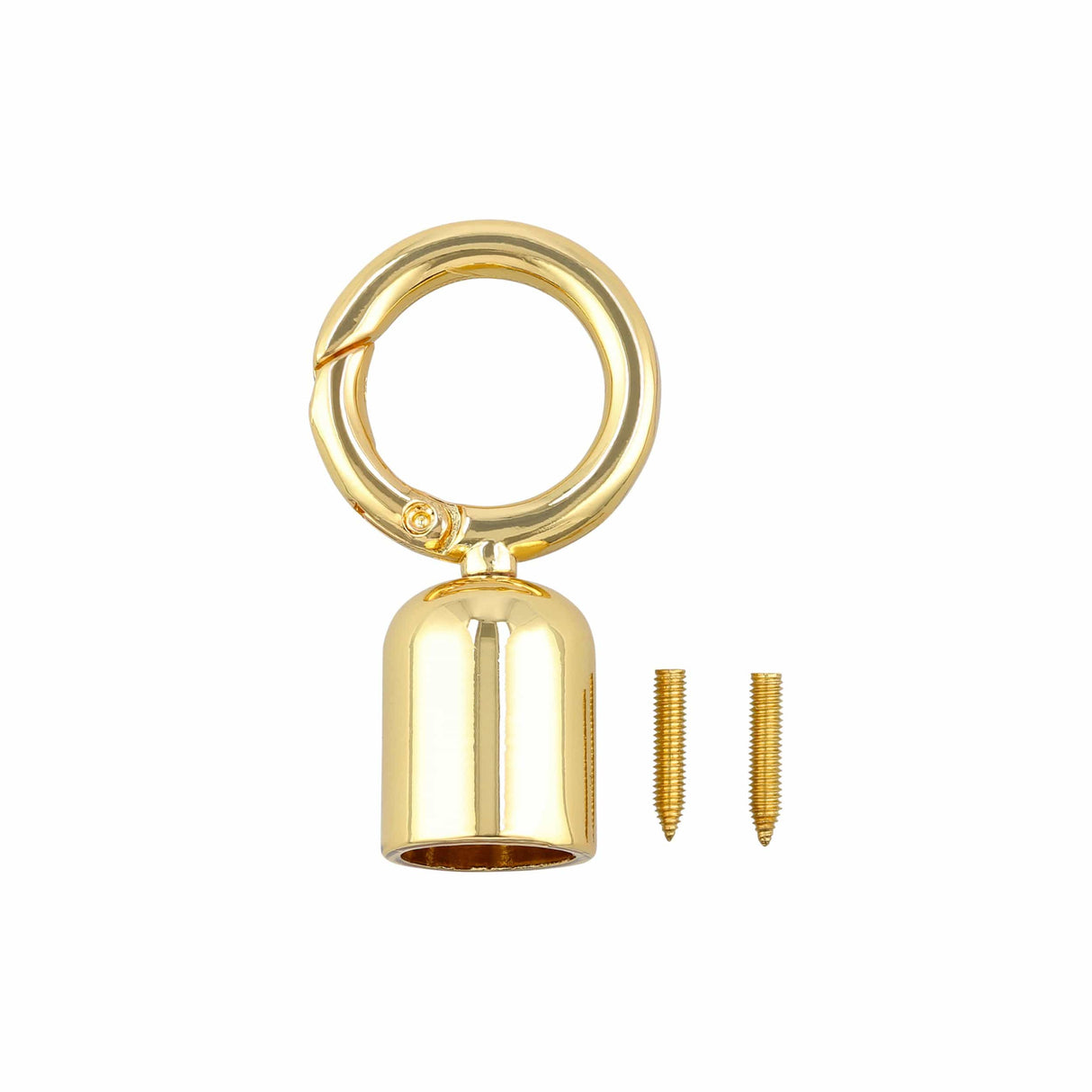 Ohio Travel Bag 1/2" Gold, Tassel Cover with Spring Gate, Zinc Alloy, #P-2969-GOLD P-2969-GOLD