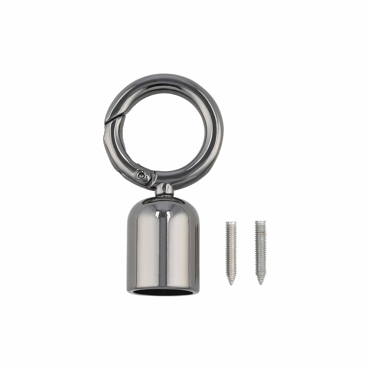 Ohio Travel Bag 1/2" Gunmetal, Tassel Cover with Spring Gate, Zinc Alloy, #P-2969-GUNM P-2969-GUNM