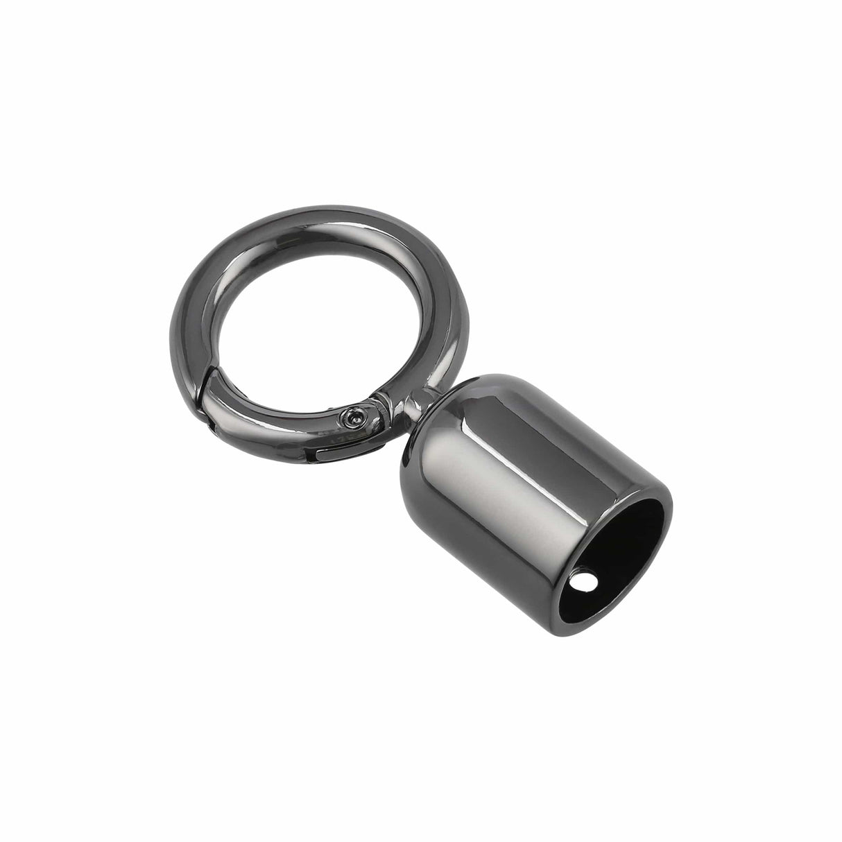 Ohio Travel Bag 1/2" Gunmetal, Tassel Cover with Spring Gate, Zinc Alloy, #P-2969-GUNM P-2969-GUNM