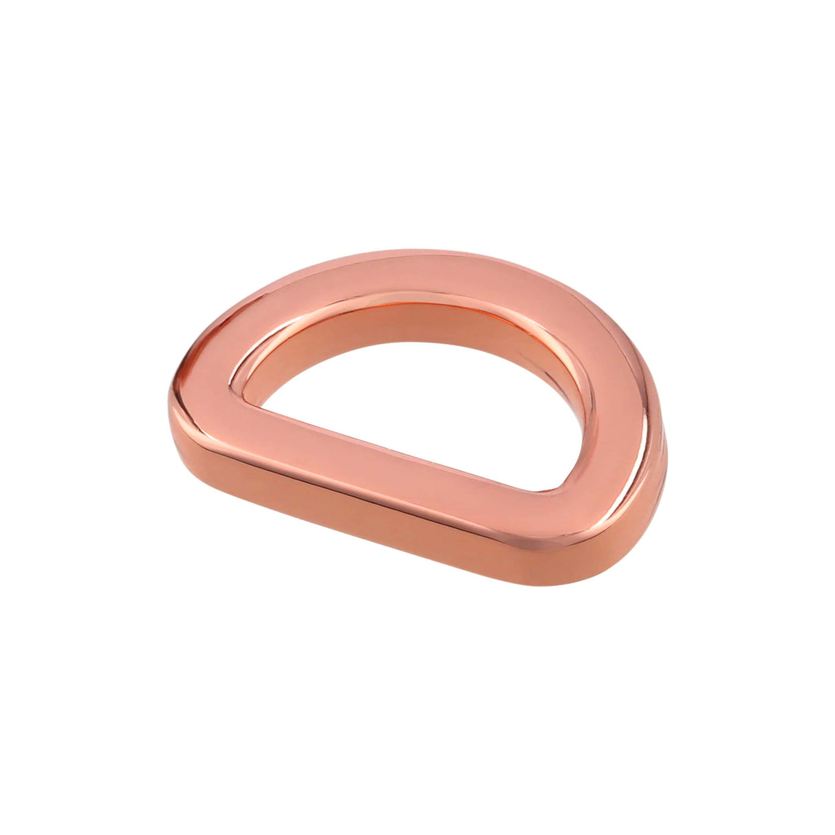 Ohio Travel Bag 1/2" Shiny Copper, Cast D Ring, Zinc Alloy, #P-2564-CPR P-2564-CPR