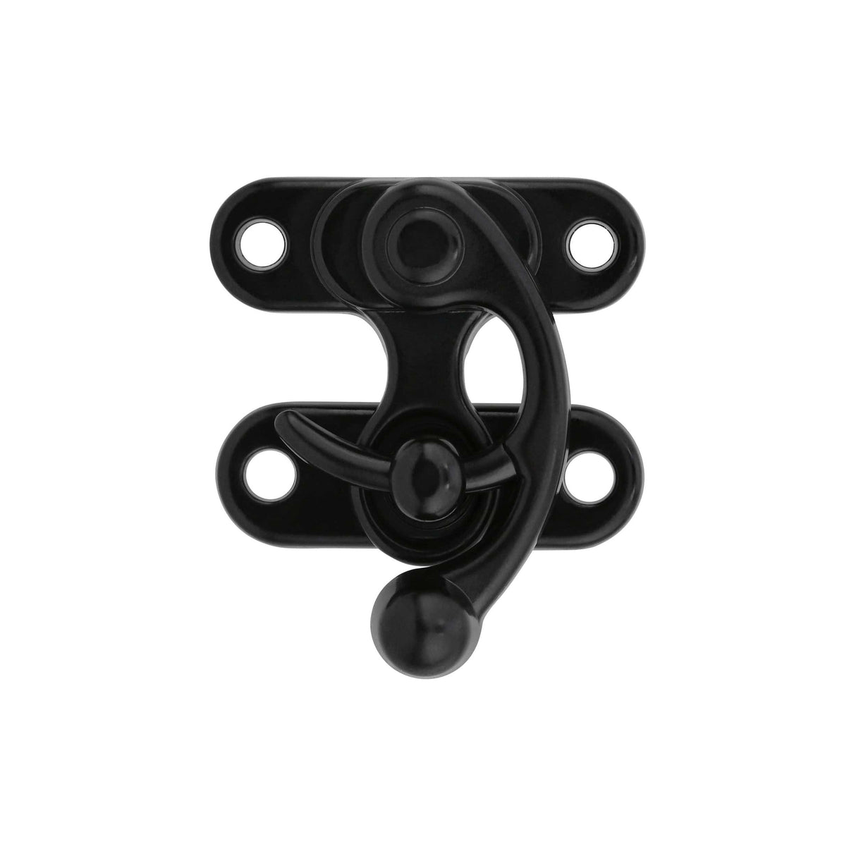 Ohio Travel Bag 1 3/4" Matte Black, Swing Lock Clasp, Zinc Alloy, #P-2127-MBLK P-2127-MBLK