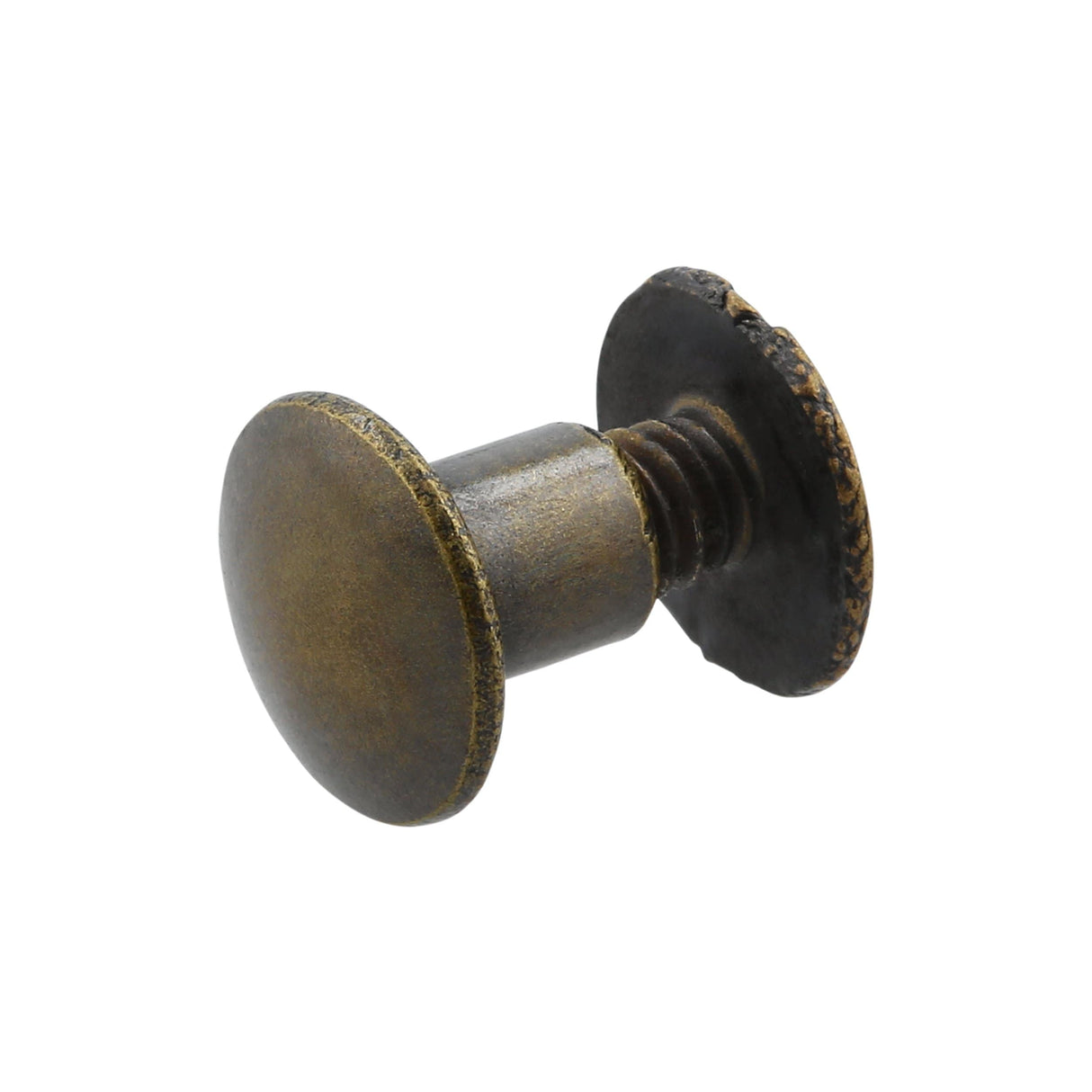 Ohio Travel Bag 1/4" Antique Brass, Chicago Screw, Solid Brass, #L-156-1-4-ANTB L-156-1-4-ANTB