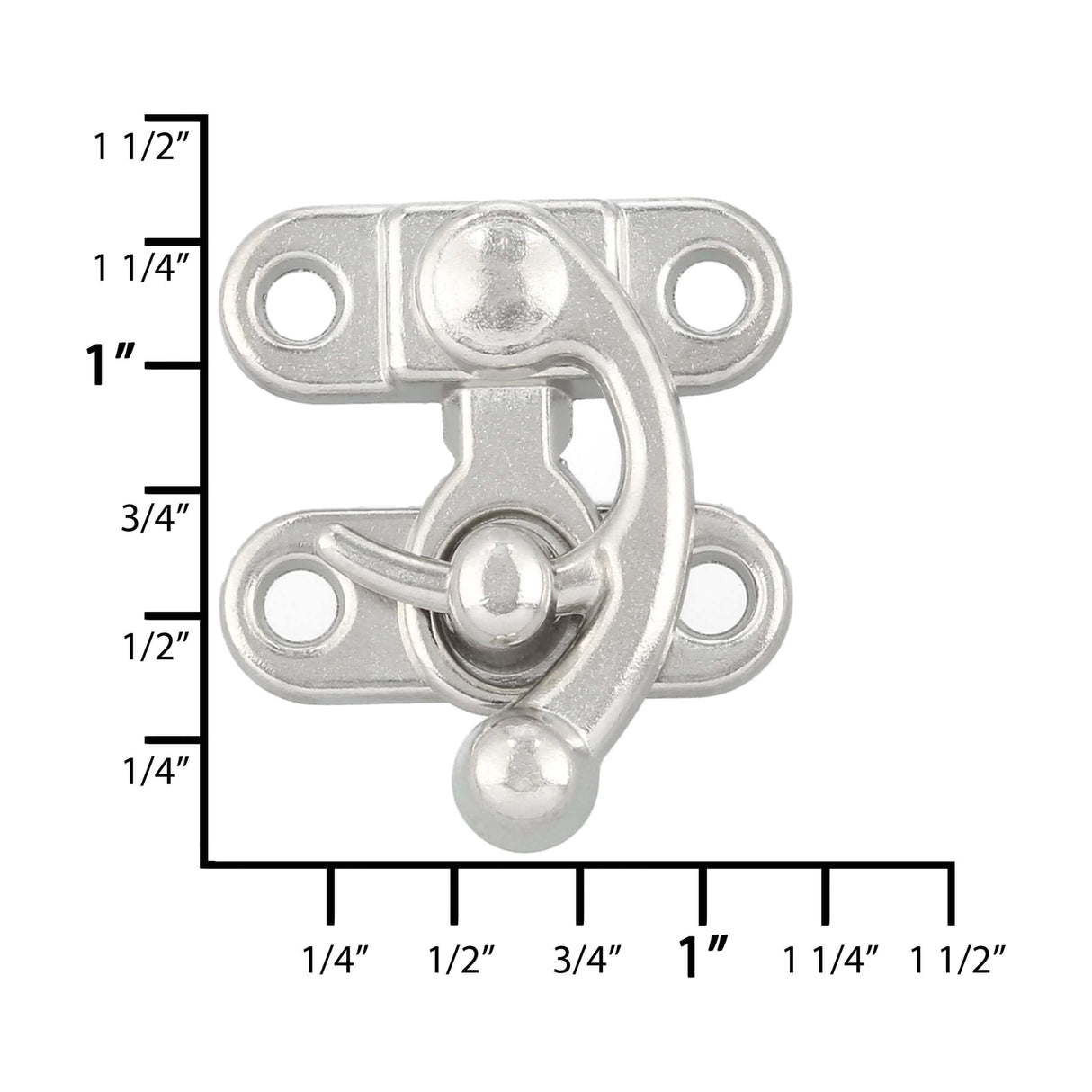 Ohio Travel Bag 1 5/16" Nickel, Purse Fastener, Steel, #P-2263-NP P-2263-NP