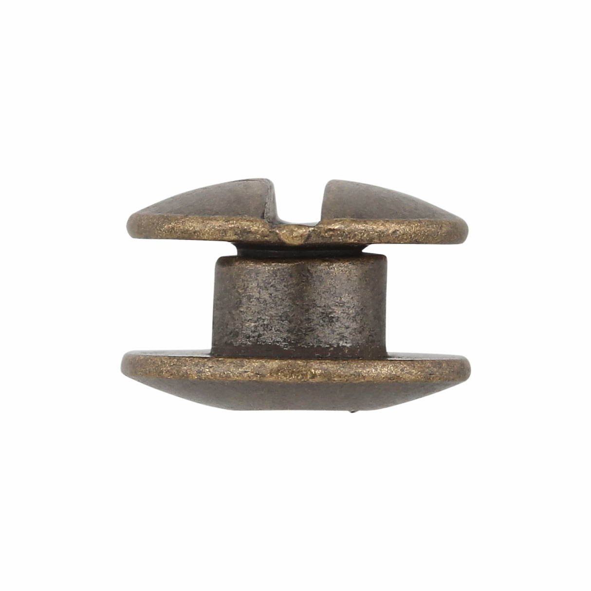 Ohio Travel Bag 1/8" Antique Brass, Open Hole Chicago Screw, Solid Brass, #L-156OH-1-8-ANTB L-156OH-1-8-ANTB