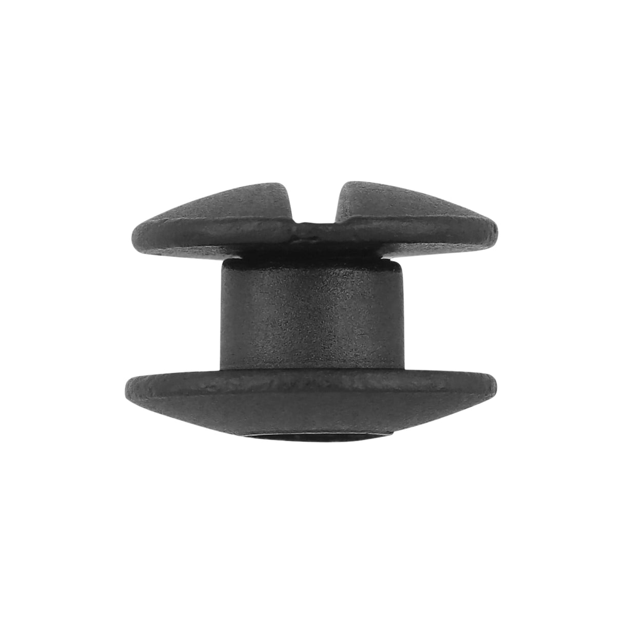 Ohio Travel Bag 1/8" Black, Open Hole Chicago Screw, Solid Brass, #L-156OH-1-8-BLK L-156OH-1-8-BLK