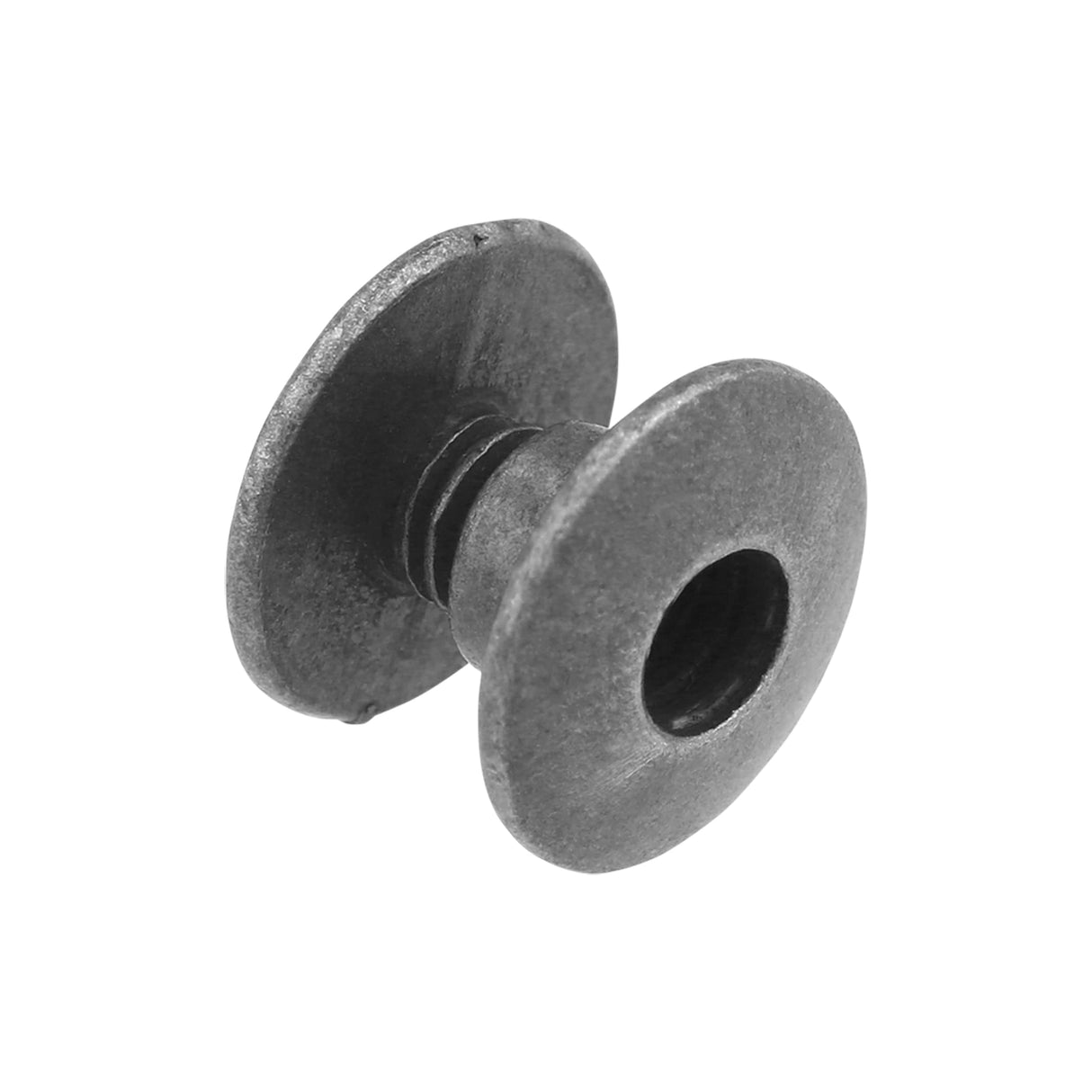 Ohio Travel Bag 1/8" Nickel, Open Hole Chicago Screw, Solid Brass, #L-156OH-1-8-NIC L-156OH-1-8-NIC