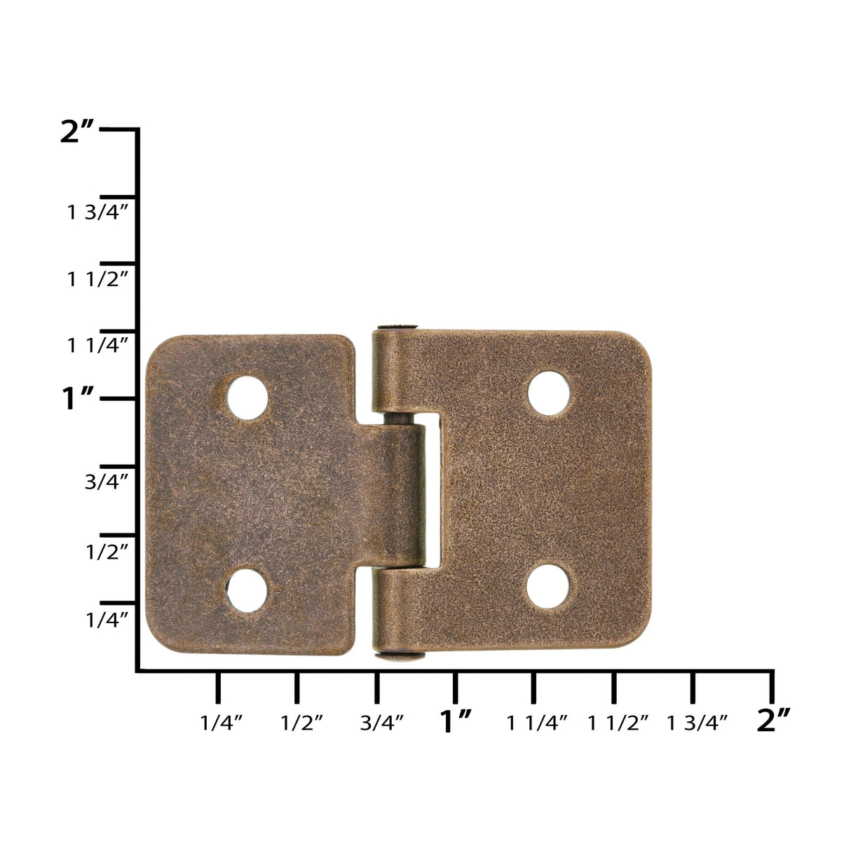 Ohio Travel Bag 1" Antique Brass, Lift-a-Part Hinge, Zinc Alloy, #L-3228-ANTB L-3228-ANTB