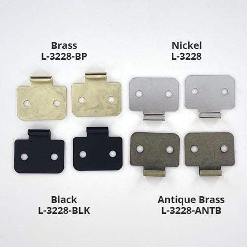 Ohio Travel Bag 1" Black, Lift-a-Part Hinge, Zinc Alloy, #L-3228-BLK L-3228-BLK