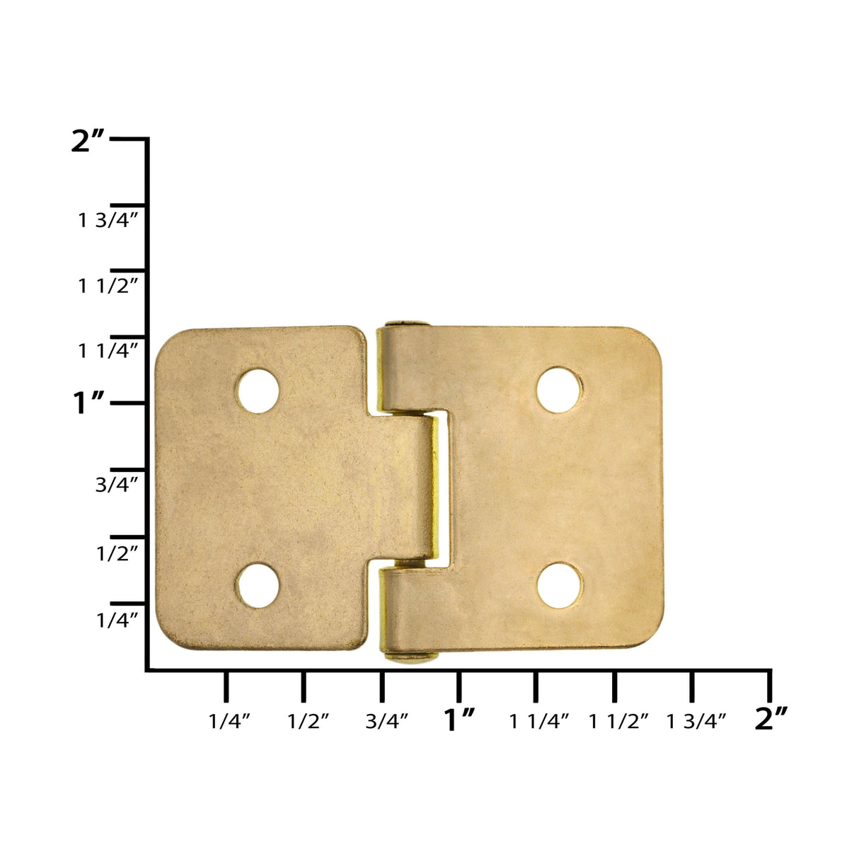 Ohio Travel Bag 1" Brass, Lift-a-Part Hinge, Zinc Alloy, #L-3228-BP L-3228-BP