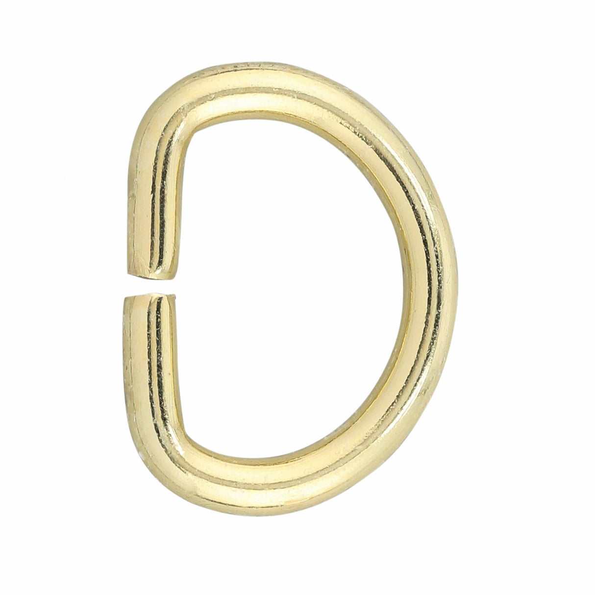 Ohio Travel Bag 1" Brass, Split D ring, Solid Brass, #D-411-SB D-411-SB