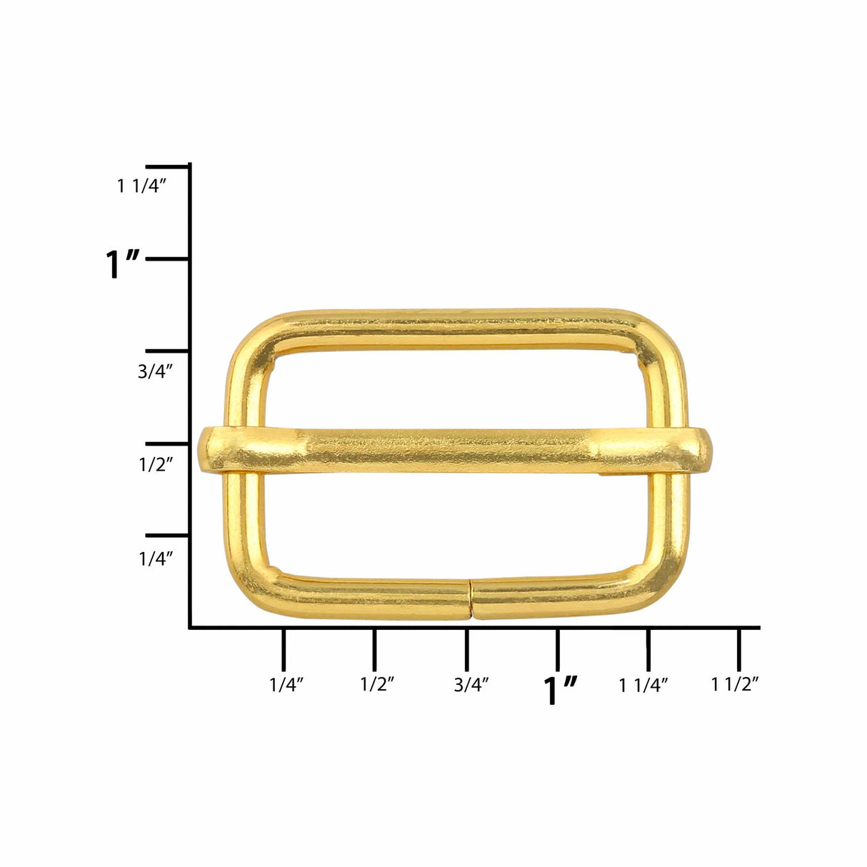 Ohio Travel Bag 1" Gold, Strap Slider, Steel, #C-1112-GOLD C-1112-GOLD