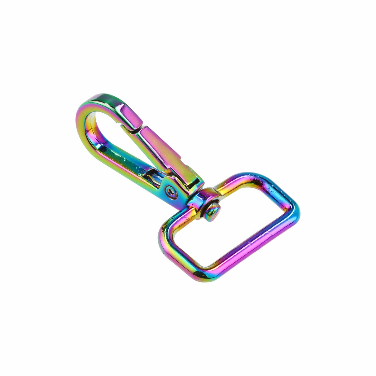 Ohio Travel Bag 1" Iridescent Rainbow, Lever Swivel Snap, Zinc Alloy, #P-4142-1-IR P-4142-1-IR