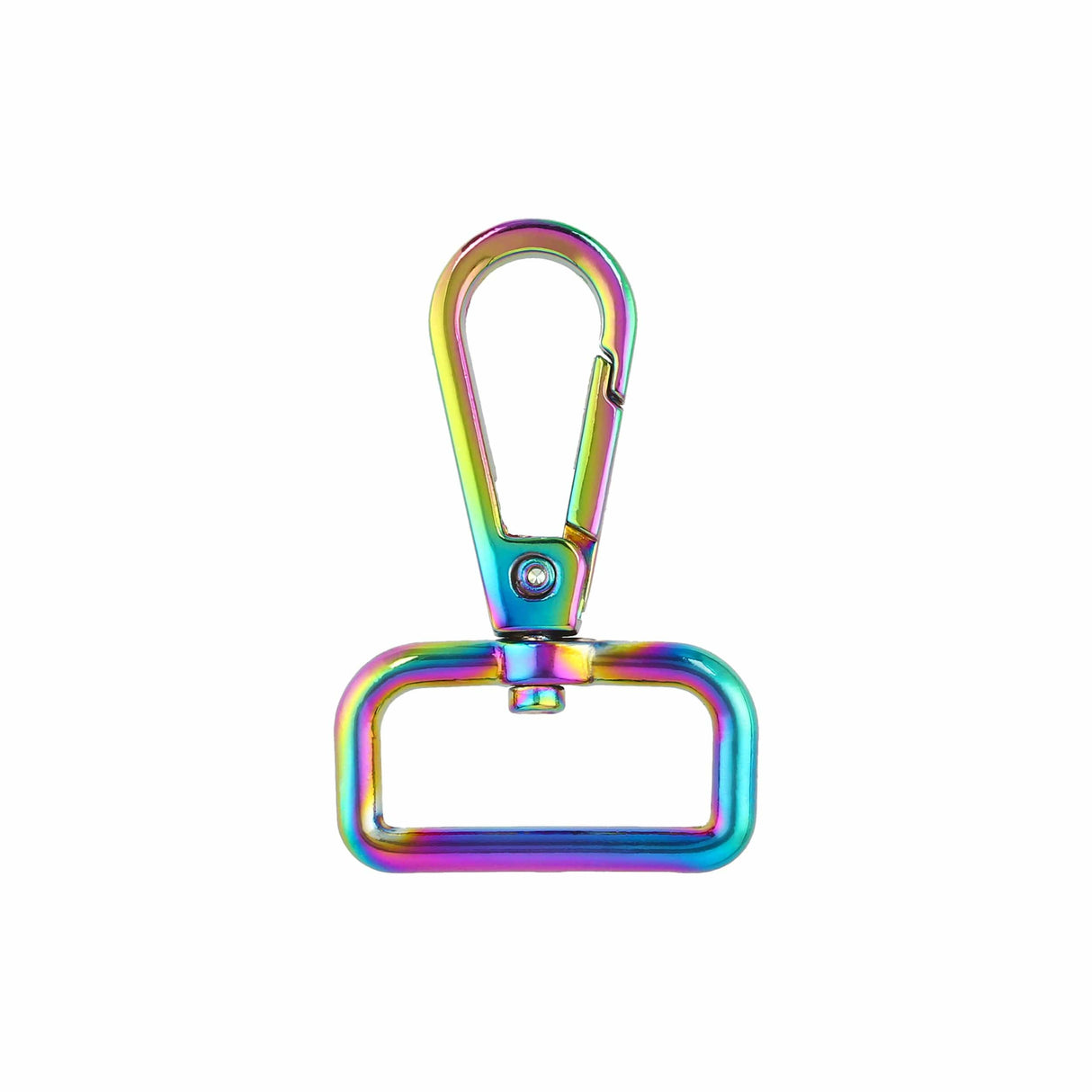 Ohio Travel Bag 1" Iridescent Rainbow, Lever Swivel Snap, Zinc Alloy, #P-4142-1-IR P-4142-1-IR