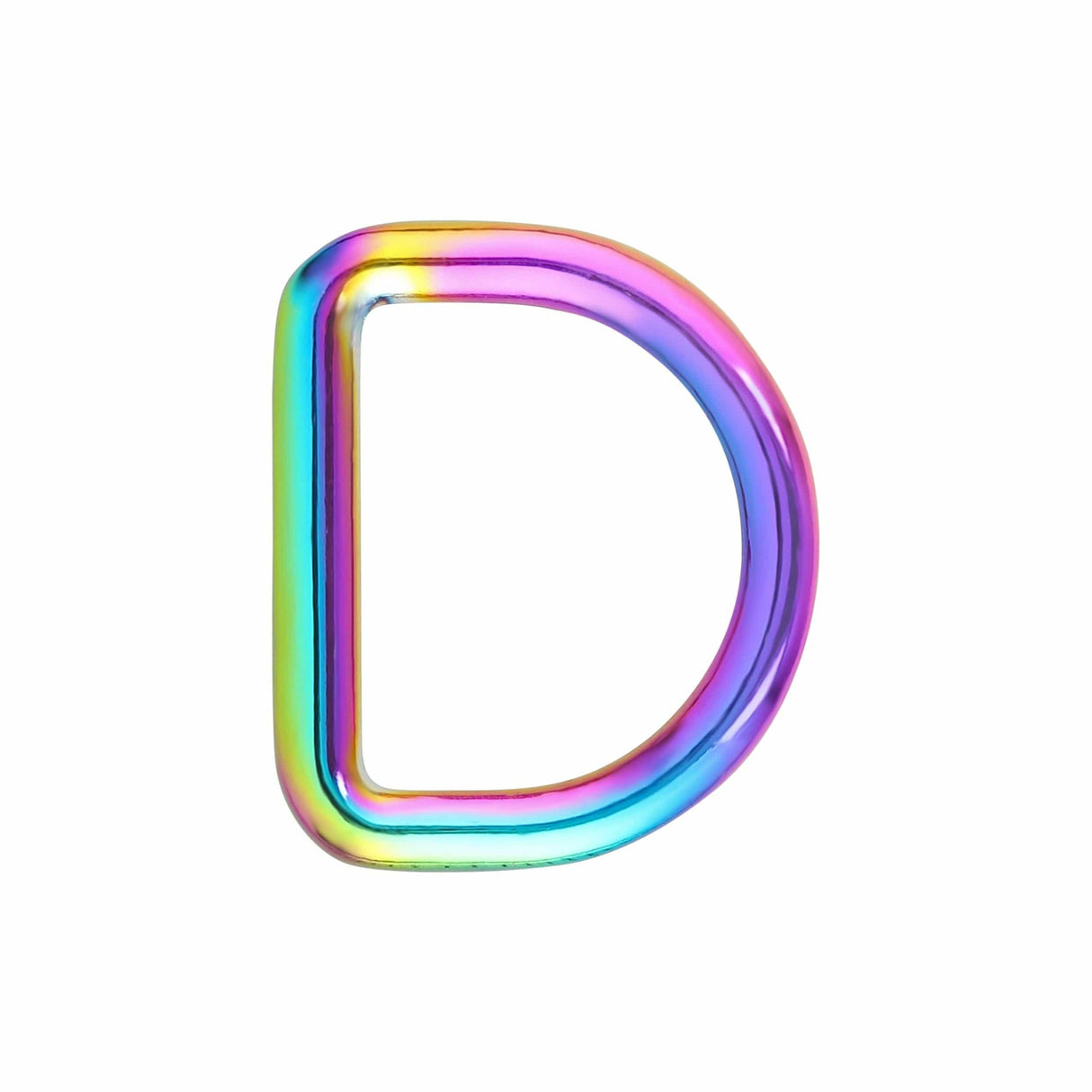 Ohio Travel Bag 1" Iridescent Rainbow, Welded D-Ring, Zinc Alloy, #D-424-1-IR D-424-1-IR