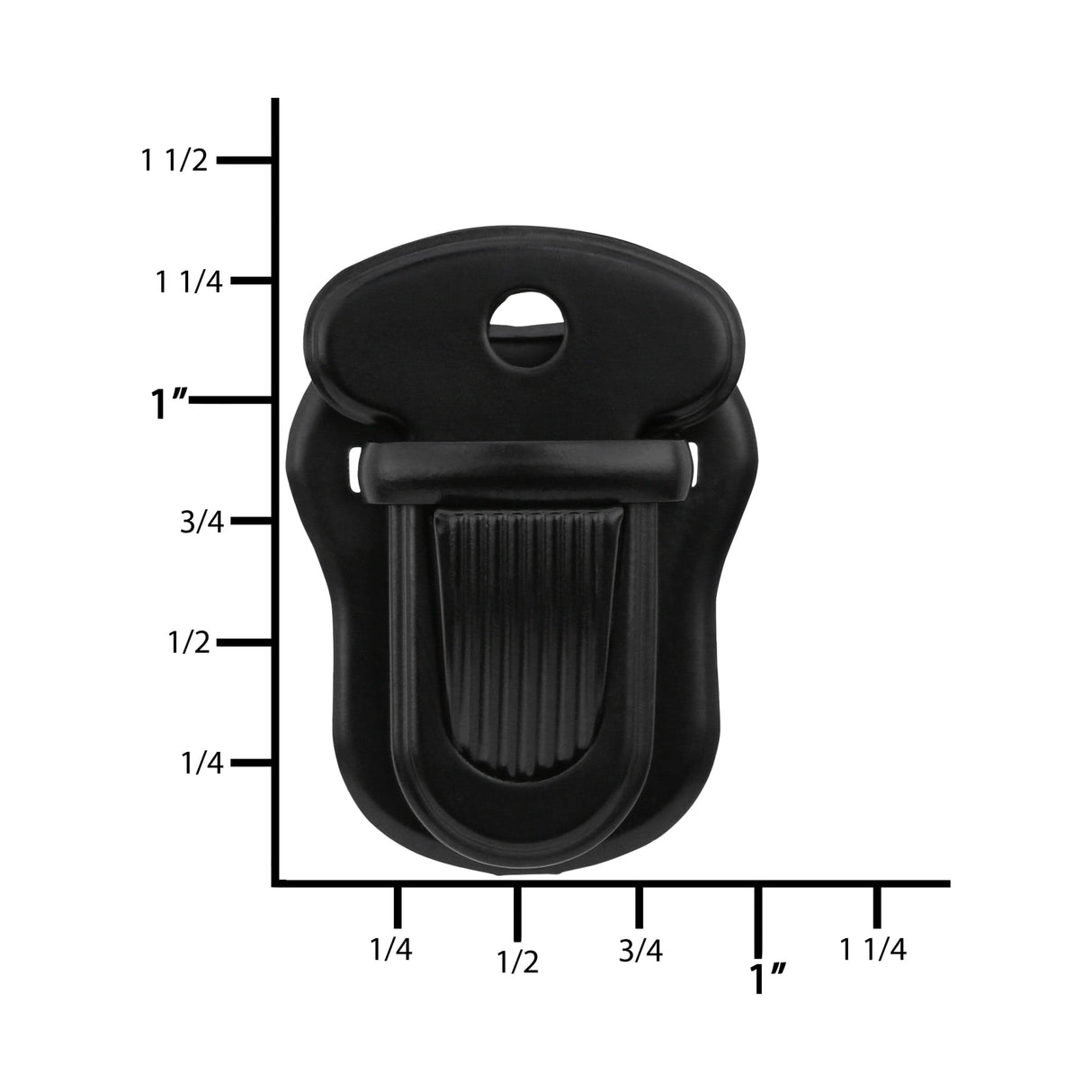 Ohio Travel Bag 1" Matte Black, Tuck Catch, Steel, #L-3900-MBLK L-3900-MBLK