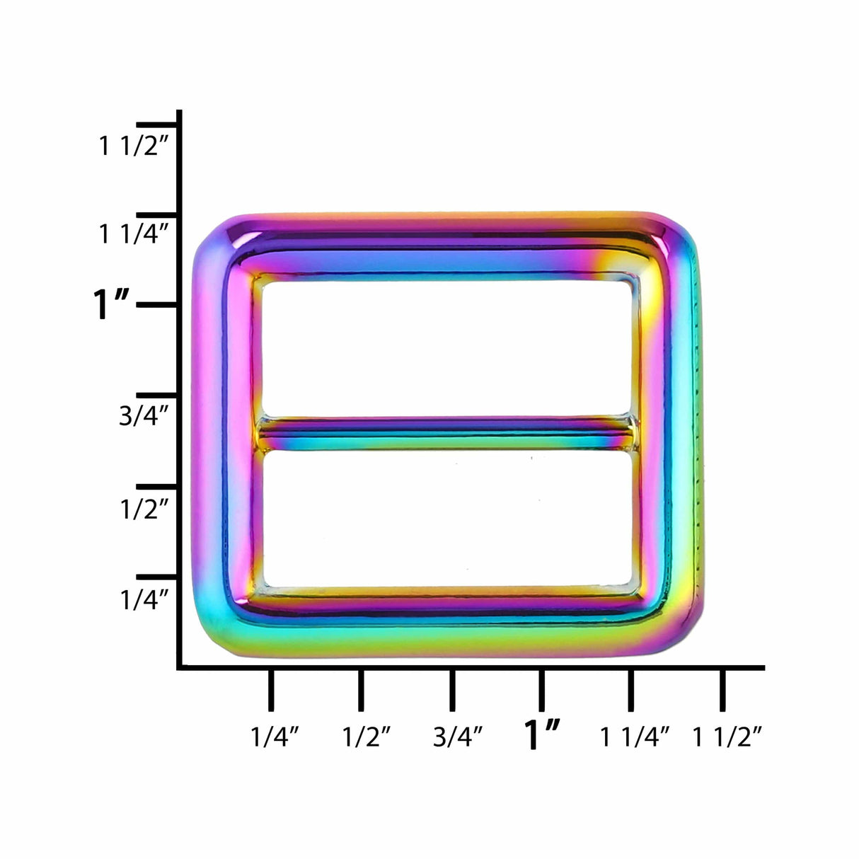 Ohio Travel Bag 1" Rainbow, Tri-Slide, Zinc Alloy, #C-50-1-IR C-50-1-IR