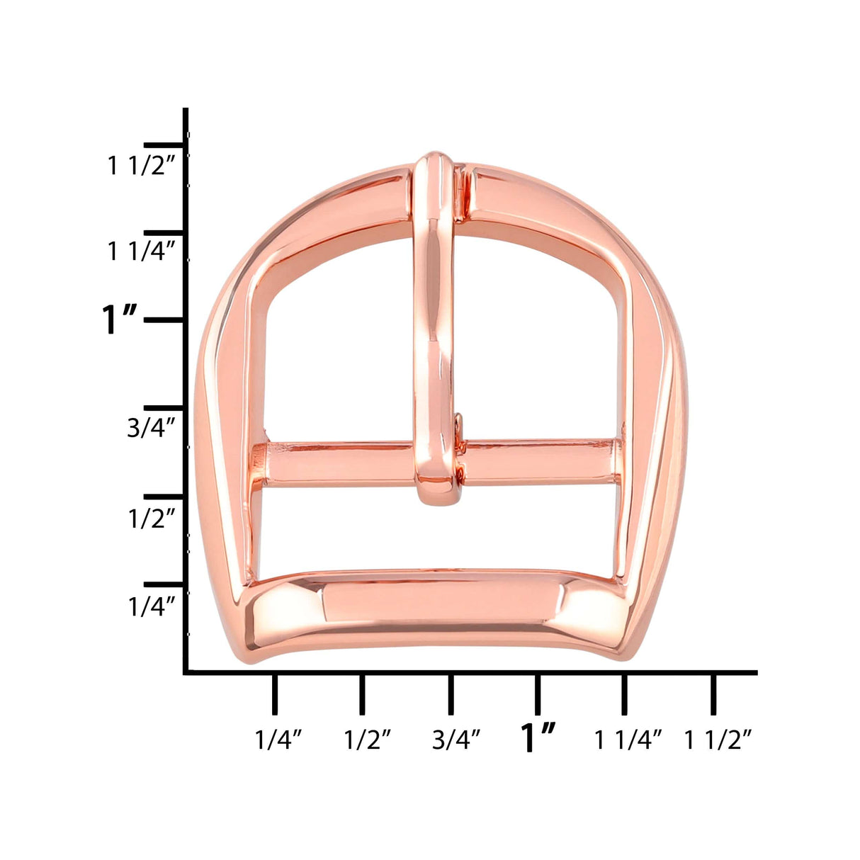 Ohio Travel Bag 1" Shiny Copper, Center Bar Buckle, Zinc Alloy, #C-1549-CPR C-1549-CPR