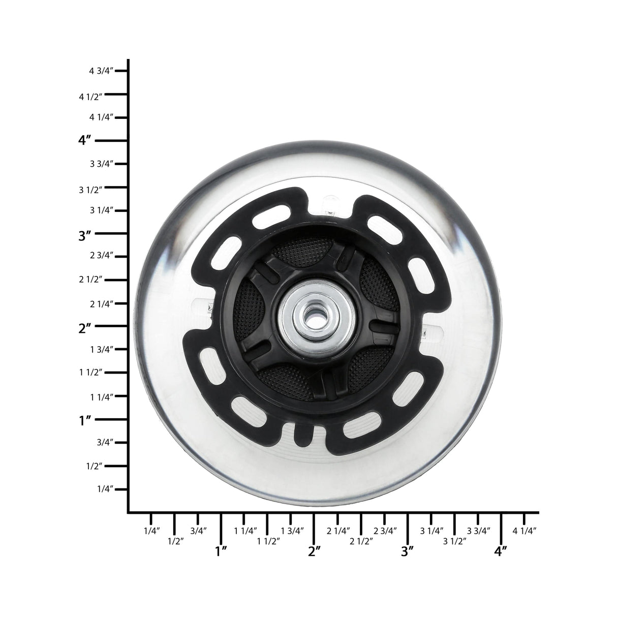 Ohio Travel Bag 100mm Black, In-line skate wheel with LED Lights, PolyUrethane, #L-3893-BLK L-3893-BLK