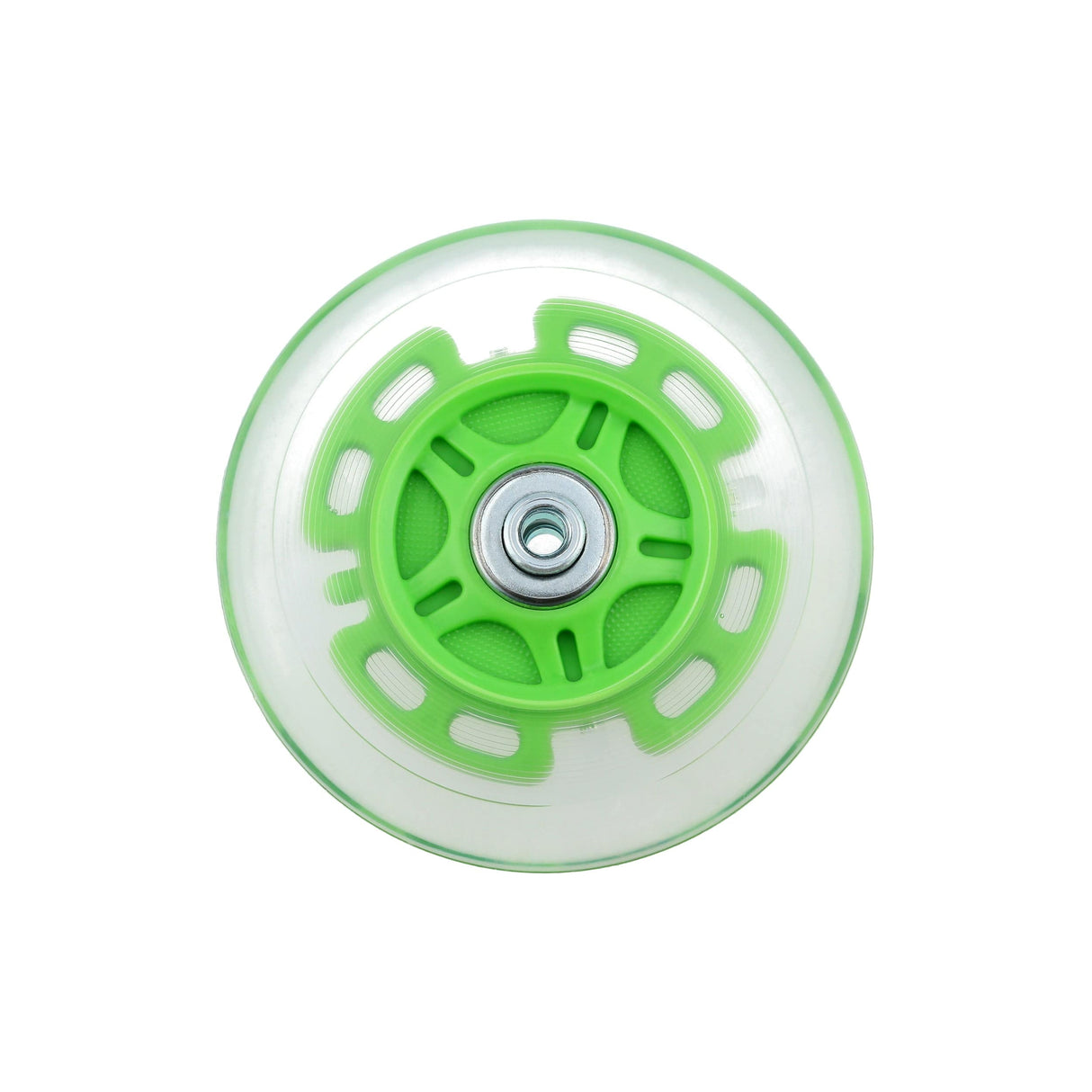 Ohio Travel Bag 100mm Green, In-line skate wheel with LED Lights, PolyUrethane, #L-3893-GRN L-3893-GRN