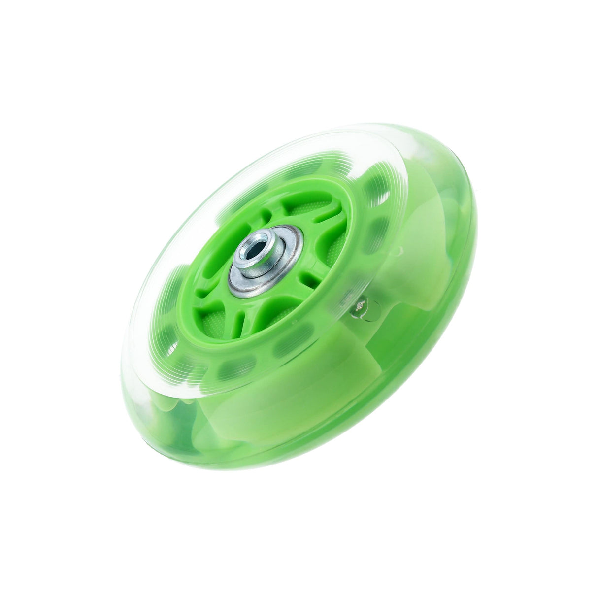 Ohio Travel Bag 100mm Green, In-line skate wheel with LED Lights, PolyUrethane, #L-3893-GRN L-3893-GRN