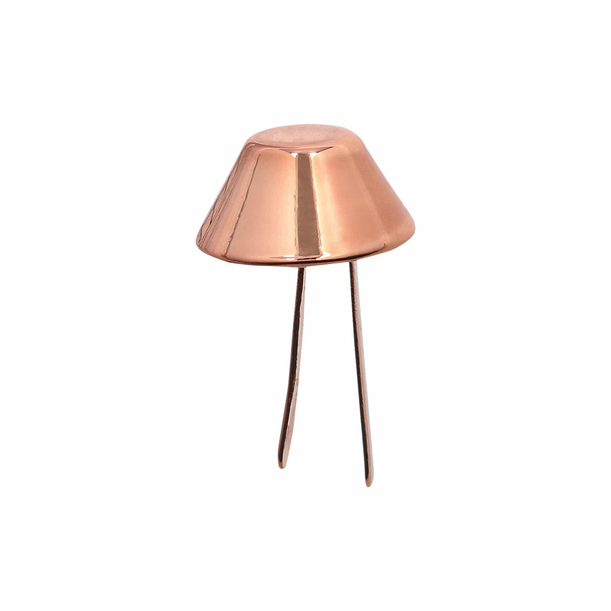 Ohio Travel Bag 12mm Copper, Cone Handbag Bottom with Prongs, Zinc Alloy, #P-4000-12-CPR P-4000-12-CPR