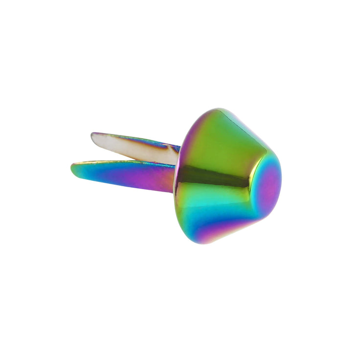 15mm Rainbow, Cone Handbag Bottom with Prongs, Zinc Alloy-PK10