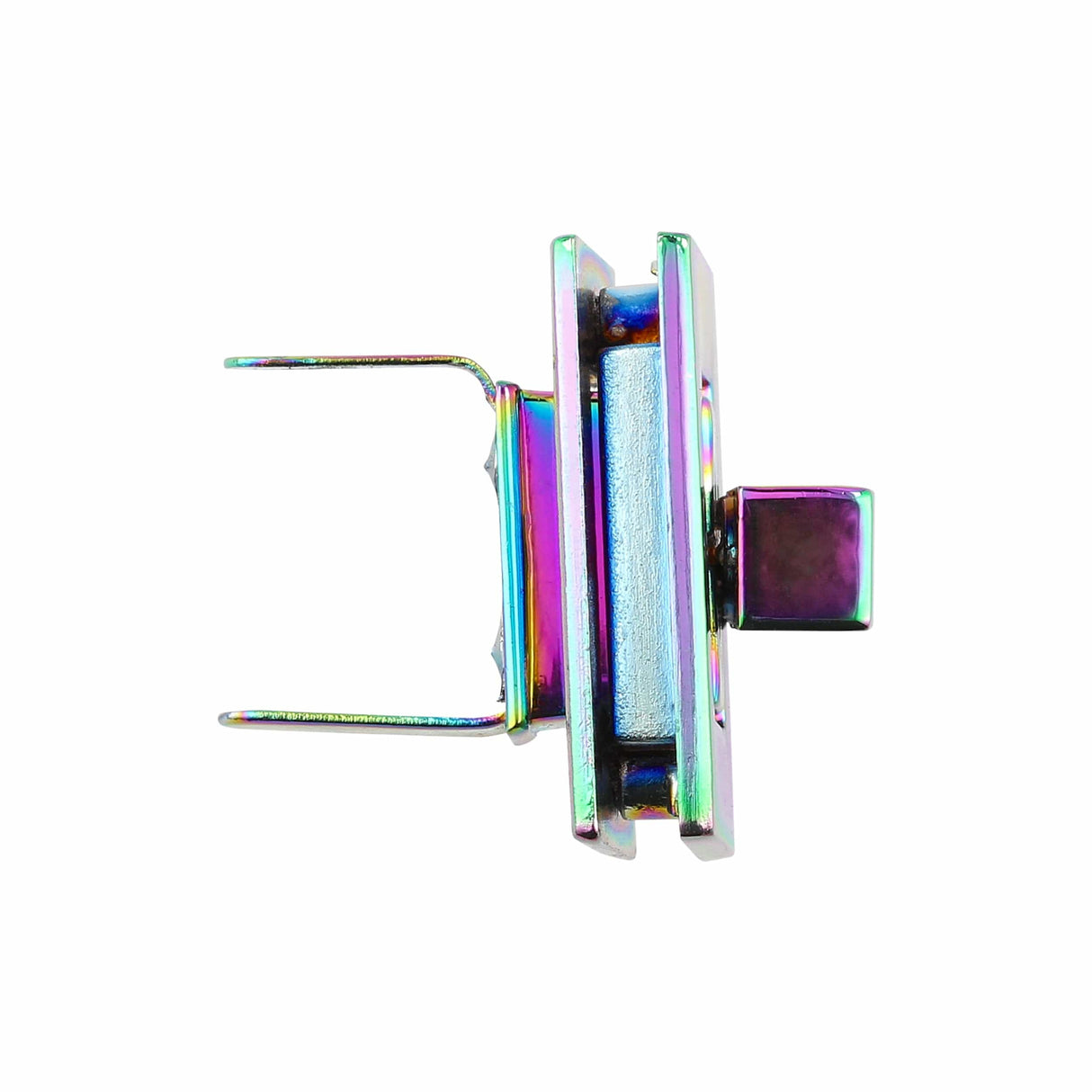 Ohio Travel Bag 17mm Rainbow, Twist Turn Lock, Zinc Alloy, #P-4004-IR P-4004-IR