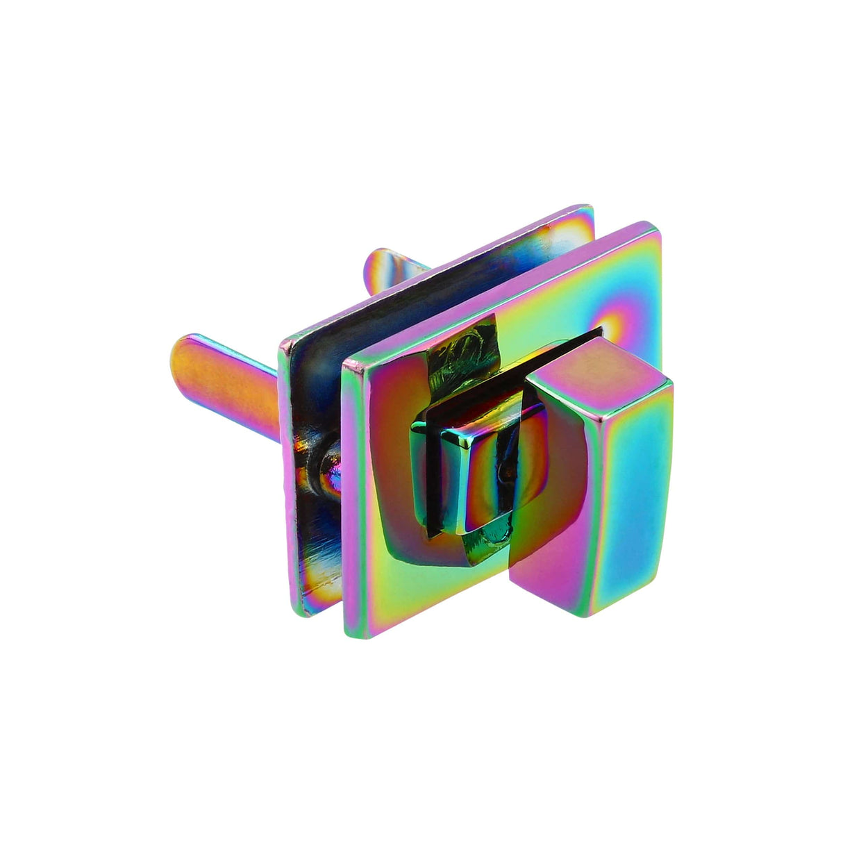 Ohio Travel Bag 17mm Rainbow, Twist Turn Lock, Zinc Alloy, #P-4004-IR P-4004-IR