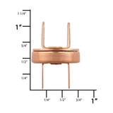 Ohio Travel Bag 18mm Copper, Thin Profile Magnetic Snap, Steel, #P-2364-CPR P-2364-CPR