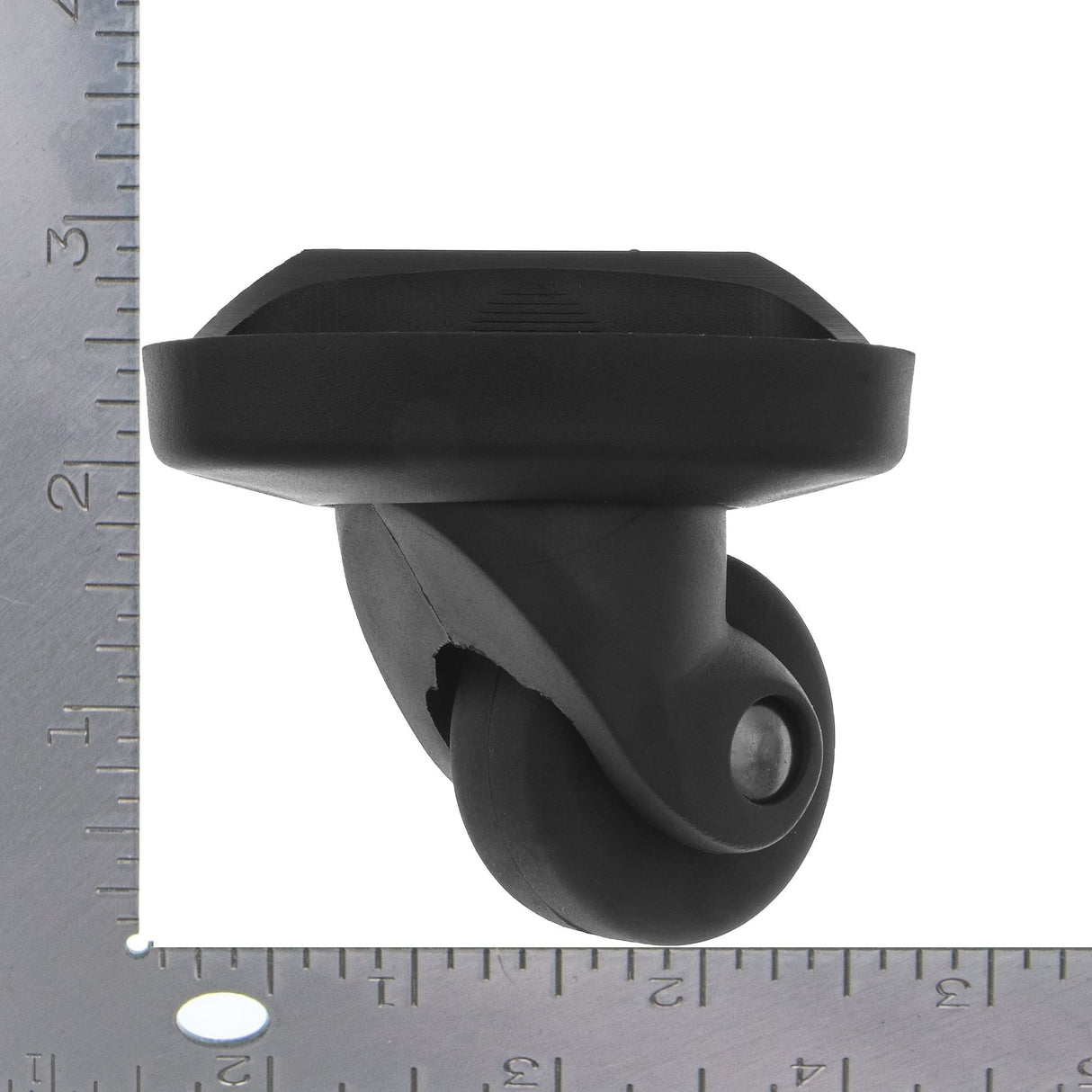 Ohio Travel Bag 2 7/8" Black, Spinner Wheels Black Pair, Plastic, #L-3593 L-3593