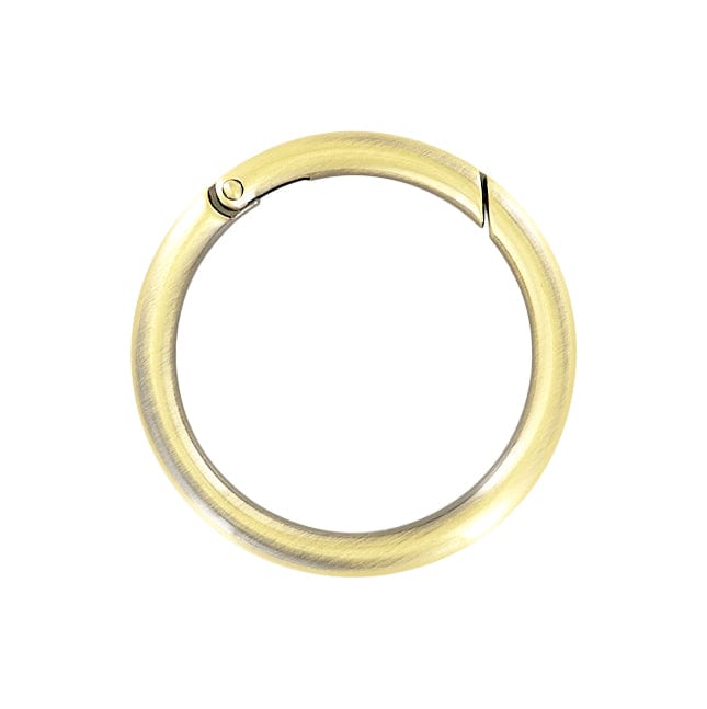 Ohio Travel Bag 2" Antique Brass, Ring w/ Spring Gate, Zinc Alloy, #P-2732-ANTB P-2732-ANTB