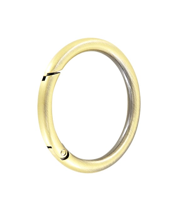 Ohio Travel Bag 2" Antique Brass, Ring w/ Spring Gate, Zinc Alloy, #P-2732-ANTB P-2732-ANTB