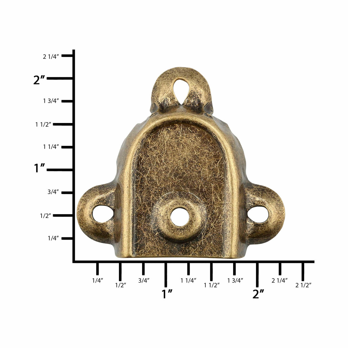 Ohio Travel Bag 2" Antique Brass, Trunk Handle Cap, Steel, #G-13-ANTB G-13-ANTB