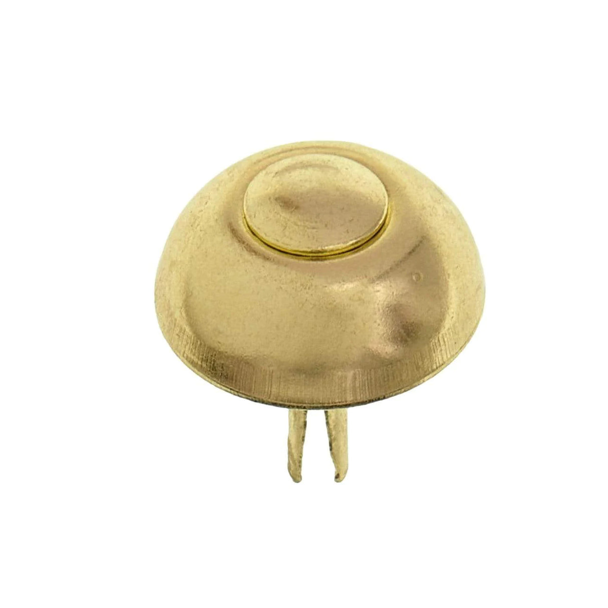 20mm Brass, 16mm Round Handbag Bottom Stud, Steel, 10-pack