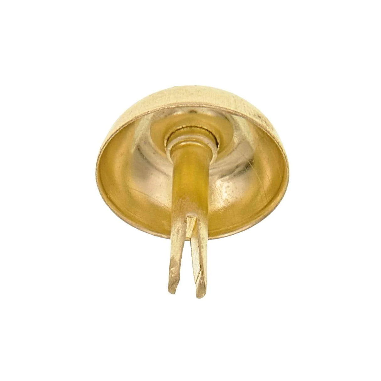 20mm Brass, 16mm Round Handbag Bottom Stud, Steel, 10-pack
