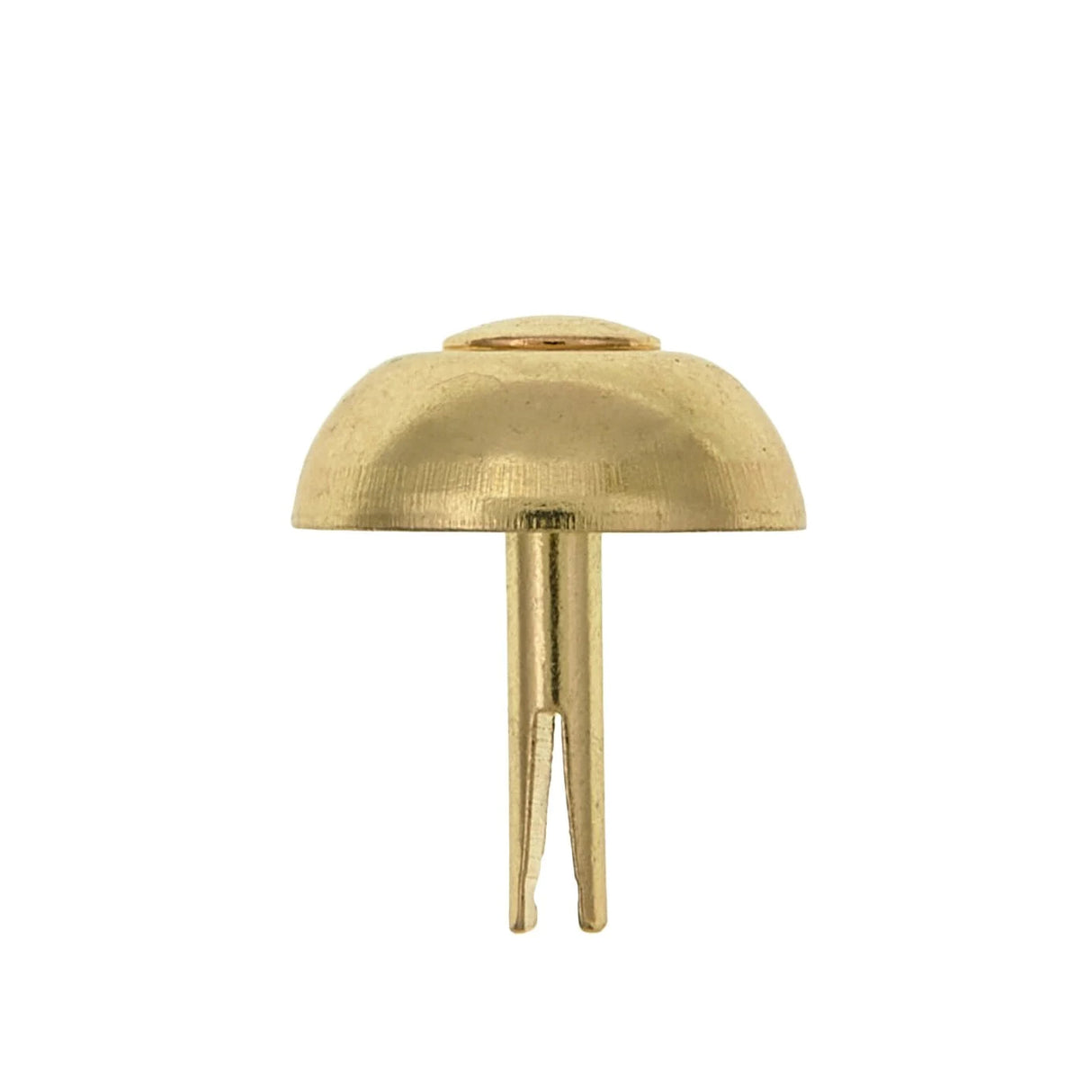 20mm Brass, 16mm Round Handbag Bottom Stud, Steel, 10-pack